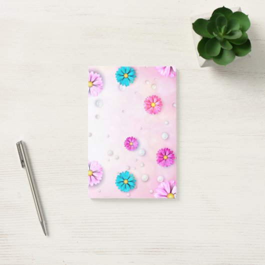 Post-it® Motif Fleurs 7 (Bureau)