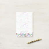 Post-it® Motif floral 12 (Sur un bureau)