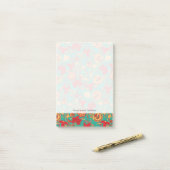 Post-it® Motif floral 2 3 (Sur un bureau)
