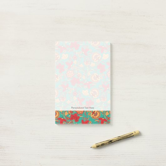 Post-it® Motif floral 2 3 (Sur un bureau)