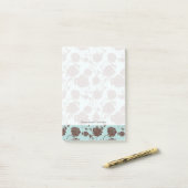 Post-it® Motif floral 3 (Sur un bureau)