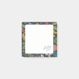 Post-it® Motif floral abstrait monogramme