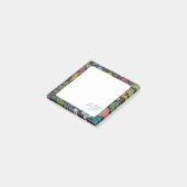 Post-it® Motif floral abstrait monogramme (Incliné)