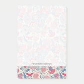 Post-it® Motif floral avec l'oiseau et le papillon (Devant)