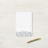 Post-it® Motif floral de dentelle (Sur un bureau)