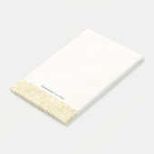 Post-it® Motif floral de feuille d'or (Incliné)