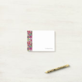 Post-it® Motif floral lumineux (Sur un bureau)