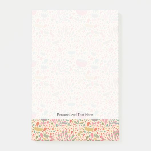 Post-it® Motif floral lumineux (Devant)