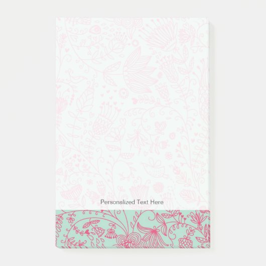 Post-it® Motif floral mignon d'été (Devant)