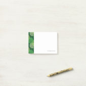 Post-it® Motif floral vert (Sur un bureau)