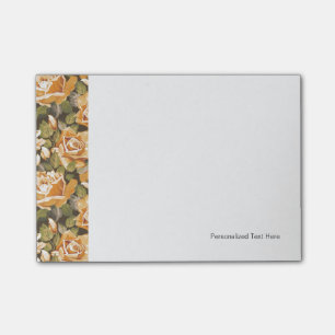 Post-it® Motif floral vintage des roses jaunes