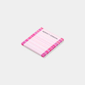 Post-it® Motif Fun, Happy, Girly Pink et Purple Stripes (Incliné)