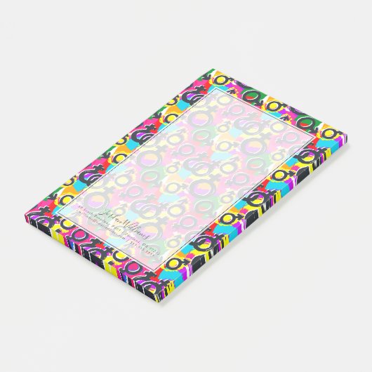 Post-it® Motif Gay pride de Neon (Incliné)