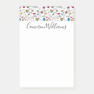 Post-it® Motif Gay pride Doodle