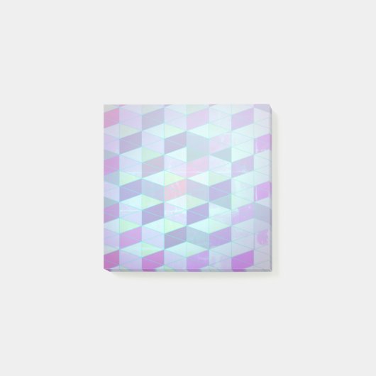 Post-it® Motif Géométrique Cubes En Triangles (Devant)