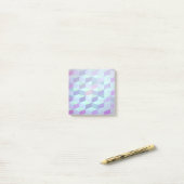 Post-it® Motif Géométrique Cubes En Triangles (Sur un bureau)