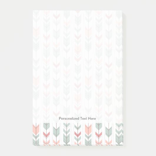 Post-it® motif géométrique de style rétro (Devant)