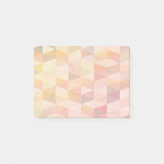 Post-it® Motif géométrique de triangle mou (Devant)