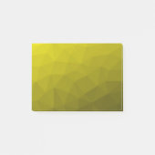 Post-it® Motif géométrique dégradé foncé jaune (Devant)