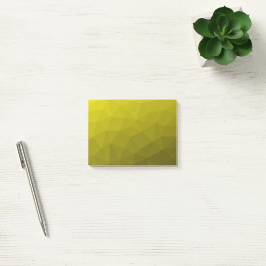 Post-it® Motif géométrique dégradé foncé jaune (Bureau)