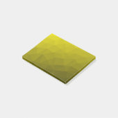 Post-it® Motif géométrique dégradé foncé jaune (Incliné)