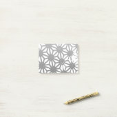 Post-it® Motif géométrique gris (Sur un bureau)