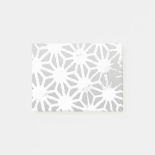 Post-it® Motif géométrique gris et blanc