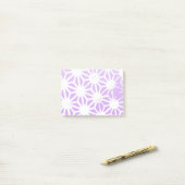 Post-it® Motif géométrique Lilac (Sur un bureau)