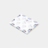 Post-it® Motif géométrique pourpre de palmier d'aquarelle (Incliné)