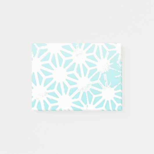 Post-it® Motif géométrique turquoise (Devant)