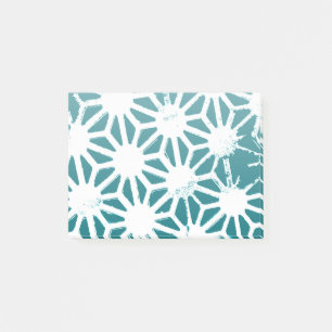 Post-it® motif géométrique turquoise et blanc