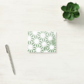 Post-it® Motif géométrique vert et blanc olive (Bureau)