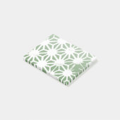 Post-it® Motif géométrique vert et blanc olive (Incliné)