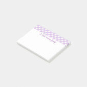 Post-it® Motif Gingham Violet Pastel (Incliné)