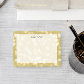 Post-it® Motif Gold Bokeh personnalisé