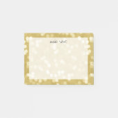 Post-it® Motif Gold Bokeh personnalisé (Devant)