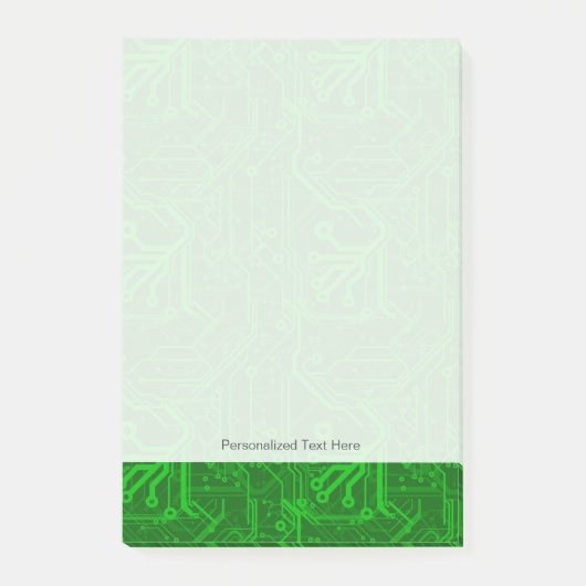 Post-it® Motif Green Printing Circuit Board (Devant)