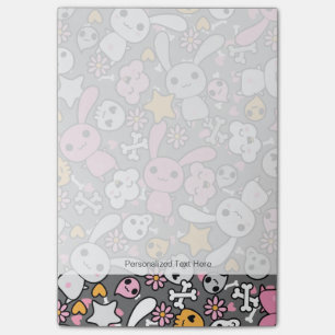 Post-it® motif gris de kawaii