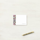 Post-it® motif gris de kawaii (Sur un bureau)