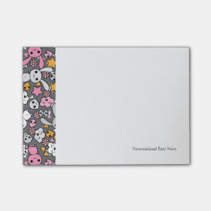 Post-it® motif gris de kawaii