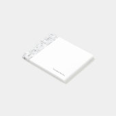 Post-it® Motif gris de tuiles (Incliné)