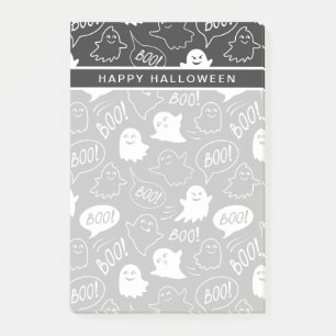 Post-it® Motif Halloween B&W Mignon Dessin Animé