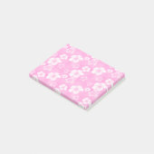 Post-it® Motif hawaïen de Honu de ketmie rose (Incliné)