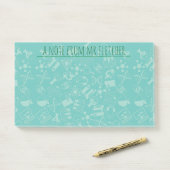 Post-it® Motif Icônes scientifiques personnalisées (Sur un bureau)