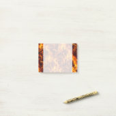 Post-it® Motif incendie et flamme (Sur un bureau)