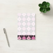 Post-it® Motif Jacquard en noir et rose (Bureau)