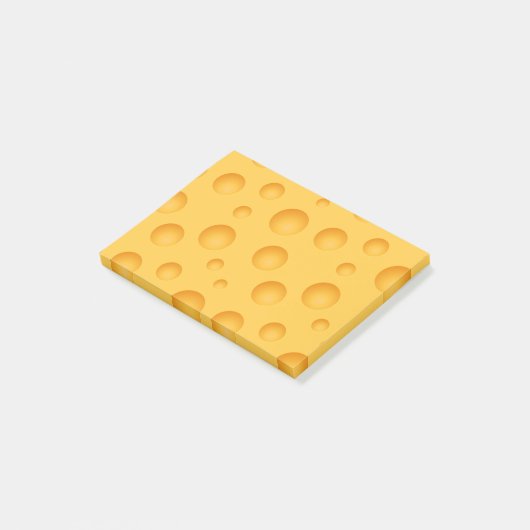 Post-it® Motif jaune de fromage (Incliné)