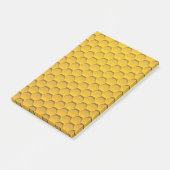 Post-it® Motif jaune de nid d'abeilles (Incliné)
