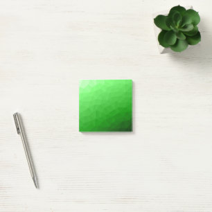 Post-it® Motif lumineux à maillage géométrique dégradé vert