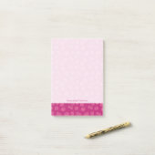 Post-it® Motif magenta de baie (Sur un bureau)